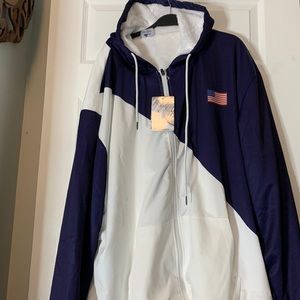 NWT Speed your Run Men’s Hooded long sleeve zip up jacket size 3XL